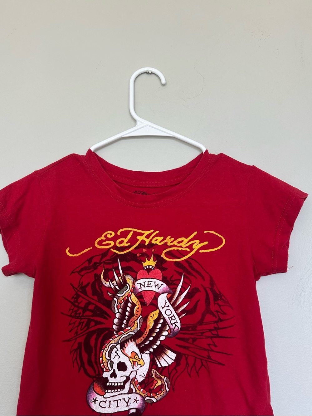 Ed Hardy Fitted Cropped Tshirt
